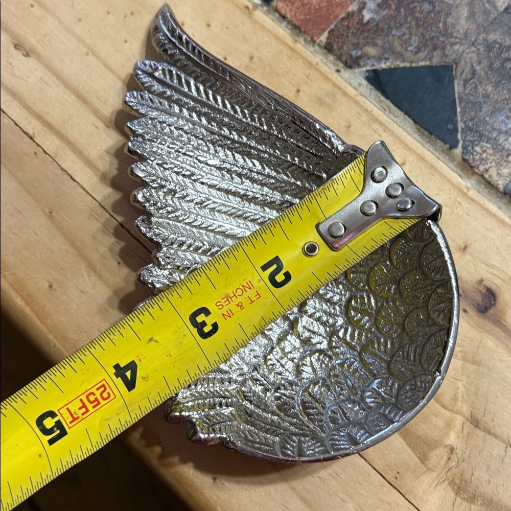 Silver Angel Wing Decorative Accent - Picture 6 of 6